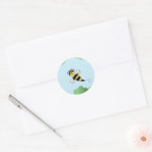 Niedliche Hummel Runder Aufkleber (Umschlag)