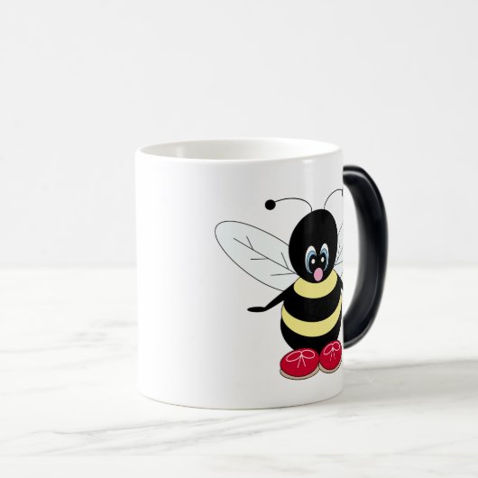 Niedliche Hummel-Tasse Verwandlungstasse (VorderseiteRechts)