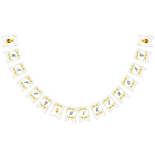 Niedliche Hummel Wimpelkette (Alle)