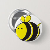 Niedliche Hummelbiene Button (Vorne & Hinten)