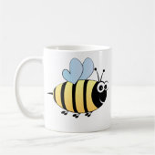 Niedliche Hummelbienen-Cartoonkinder Kaffeetasse (Links)