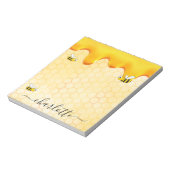 Niedliche Hummelbienen Honigtropfen Notizblock (Rotiert)