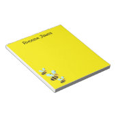 Niedliche Hummelbienen Notizblock (angewinkelt)