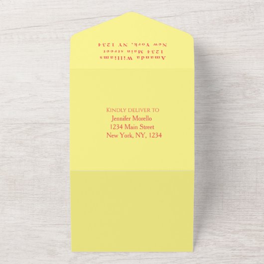 Niedliche Hummelblütendusche All In One Einladung (Außenbereich)