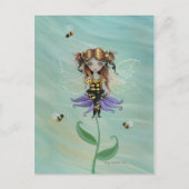 Niedliche Hummelkarte Postkarte (Vorderseite)