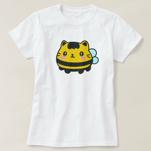 Niedliche Hummelkatze T-Shirt (Design vorne)