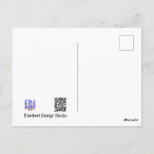 Niedliche Hummelkruste. Text "Be Safe" Postkarte (Rückseite)