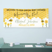 Niedliche Hummelmassage zu Virtual Baby-Dusche Banner (Messe)