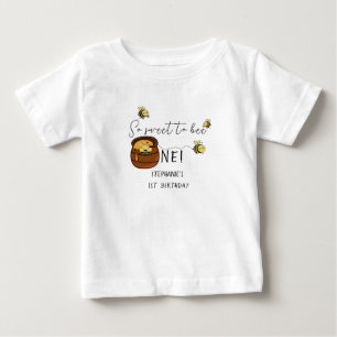 Niedliche Hummeln so süß, um ein 1. Geburtstag zu Baby T-shirt