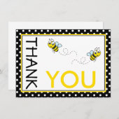 Niedliche Hummeln Vielen Dank Note Card Mitteilungskarte (Vorne/Hinten)