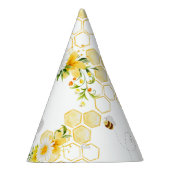 Niedliche Hummelwaben Geburtstag Partyhütchen (Rechts)