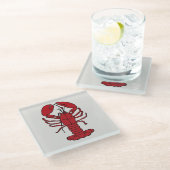 Niedliche Hummer Untersetzer (Schrägansicht)