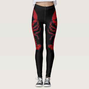 Niedliche Hummerstrand-Leggings Leggings
