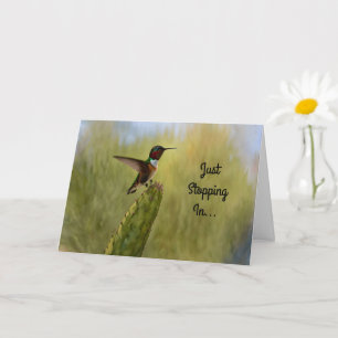 Niedliche Hummingbird Art Geburtstagskarte Karte