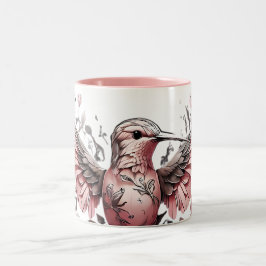 Niedliche Hummingbird-Designs Zweifarbige Tasse