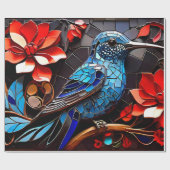 Niedliche Hummingbird-Mosaike dekorativ Geschenkpapier (Flach)