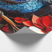 Niedliche Hummingbird-Mosaike dekorativ Geschenkpapier (Ecke)