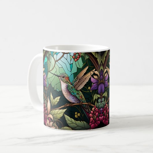 Niedliche Hummingbird Wrap Kaffeetasse (Vorderseite Links)