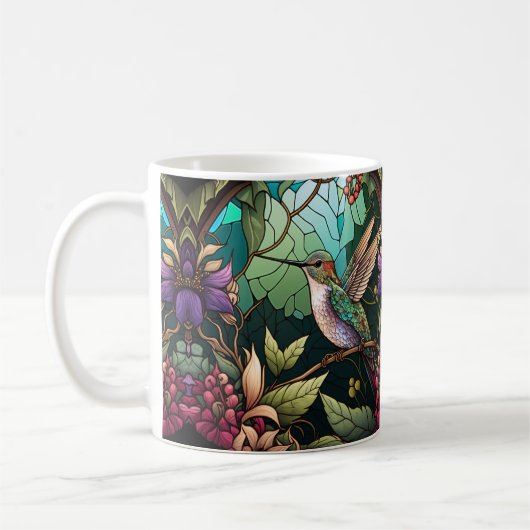 Niedliche Hummingbird Wrap Kaffeetasse (Links)