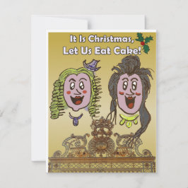 Niedliche, humorvolle Versailles Cartoon Weihnacht Feiertagskarte