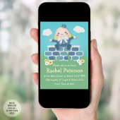 Niedliche Humpty Dumpty Babydusche Einladung