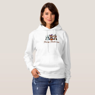 Niedliche Hunde als Gespenst, Hexe & Vampire Hoodie