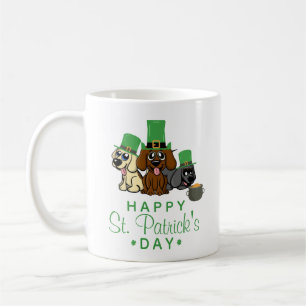 Niedliche Hunde am St. Patrick's Day Leprechaun Ha Kaffeetasse