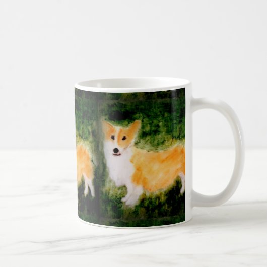 Niedliche Hunde Art Corgi Kaffeetasse (Rechts)
