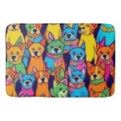 Niedliche Hunde Badematte (Vorderseite)