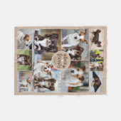 Niedliche Hunde Beste Freunde 10 Fotos Custom Colo Fleecedecke (Vorderseite (Horizontal))