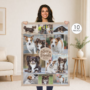 Niedliche Hunde Beste Freunde 10 Fotos Custom Colo Fleecedecke