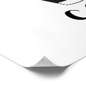 Niedliche Hunde Bücher Kaffee Moderne Typografie Poster (Ecke)