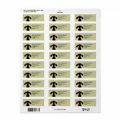 Niedliche Hunde Dackel Rücksendeadresse (Vorne)