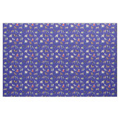 Niedliche Hunde Design Blau Stoff (Yard (91,4 cm))