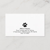 Niedliche Hunde Ernennung Erinnerung Betreuung von Visitenkarte (Rückseite)