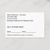 Niedliche Hunde Erwachsenenzimmer Terminkarten Terminkarte (Rückseite)