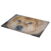 Niedliche Hunde-Foto-Schneidplatte Schneidebrett (Ecke)
