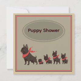 Niedliche Hunde - Französische Bulldogs - Einladung