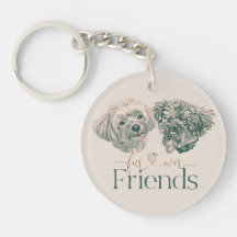 Niedliche Hunde für vier Freunde