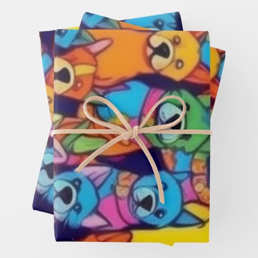 Niedliche Hunde Geschenkpapier Set (Beispiel)