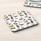 Niedliche Hunde Getränkeuntersetzer (Linke Seite)