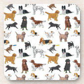 Niedliche Hunde Getränkeuntersetzer (Vorderseite)