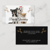 Niedliche Hunde | Grooming Scissors Visitenkarte (Vorne/Hinten)