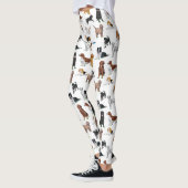 Niedliche Hunde-Illustrationsmuster Leggings (Links)