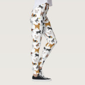 Niedliche Hunde-Illustrationsmuster Leggings (Rechts)