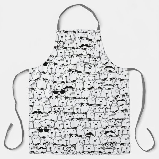 Niedliche Hunde im Druck Schürze (Vorderseite)