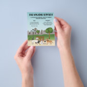 Niedliche Hunde in einem Park - Hundeschlittendien Flyer (Gruppe)