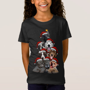 Niedliche Hunde in Weihnachtsmannmützen Weihnachts T-Shirt