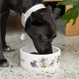 Niedliche Hunde individuelle Name Napf