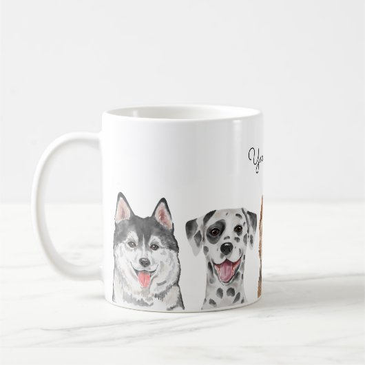 Niedliche Hunde Kaffeetasse (Links)